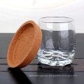 6oz glass round water tea beer cup with coaster